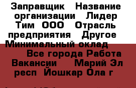 Заправщик › Название организации ­ Лидер Тим, ООО › Отрасль предприятия ­ Другое › Минимальный оклад ­ 23 000 - Все города Работа » Вакансии   . Марий Эл респ.,Йошкар-Ола г.